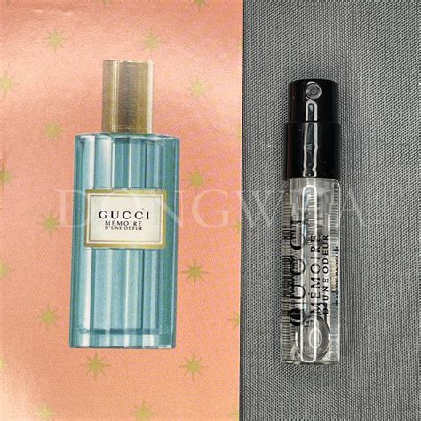 gucci memoire perfume sample|gucci unisex.